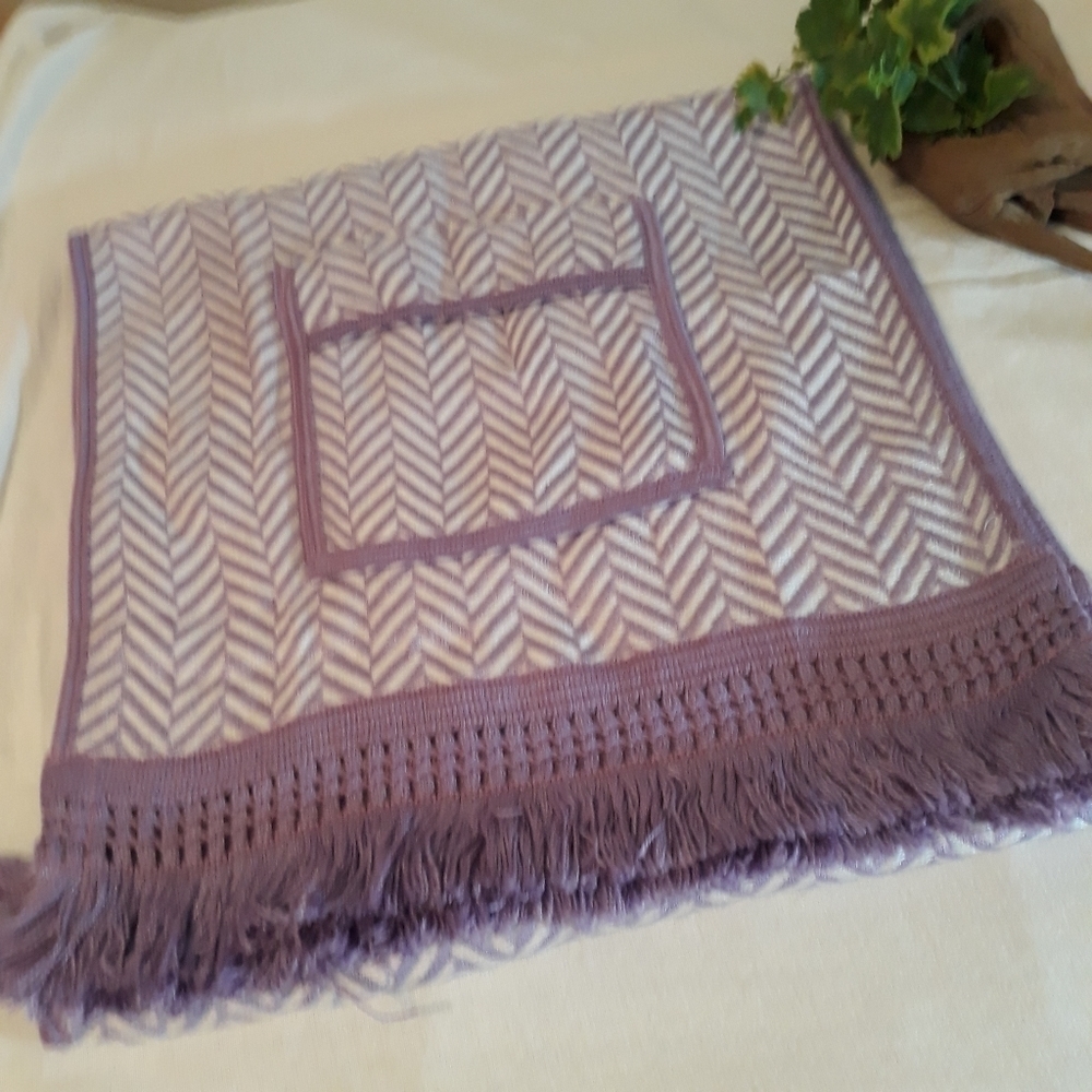 Blanket  Scarf With Pockets  20" × 80"